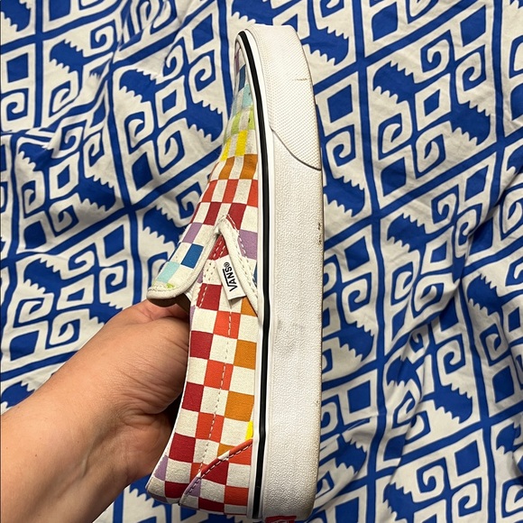 Vans Multicolor Checkered Slip-On Sneakers - Picture 3 of 9